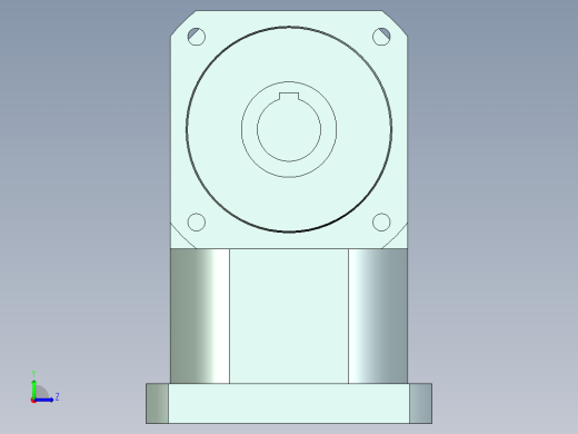 直齿孔ZPLX142-L1 42-114.3-200-M12.stp左视缩略图