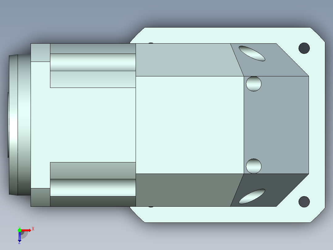 直齿孔ZPLX142-L1 42-114.3-200-M12.stp俯视图