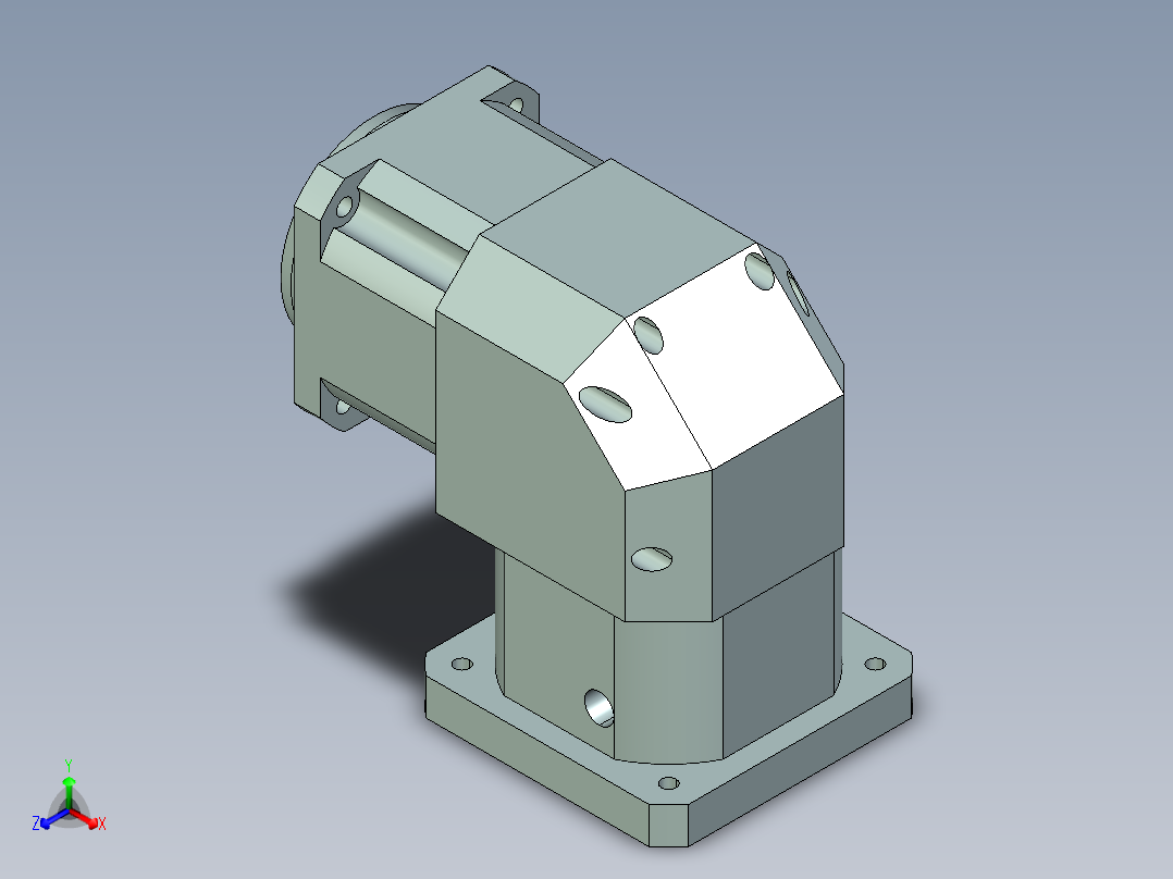 直齿孔ZPLX142-L1 42-114.3-200-M12.stp正等轴测图