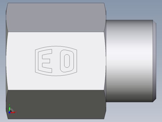 卡套式工业通用硬管接头EO_Swivel_connector_GAI12LMCFX前视缩略图