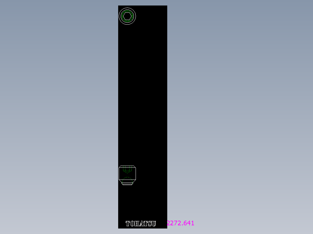 半圓定位珠螺絲(平面B)2272-2D多系列多零件图纸模型
