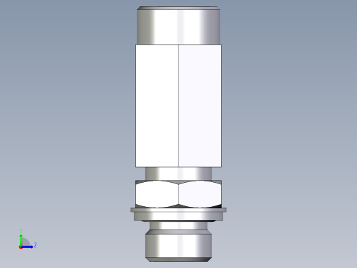卡套式工业通用硬管接头EO_Adjustable_locknut_run_tee_LEE18LROMDCF左视缩略图