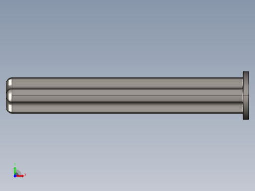 乐高机械组车桥-87083 DkStone Technic Axle 4 with Stop.STEP前视缩略图