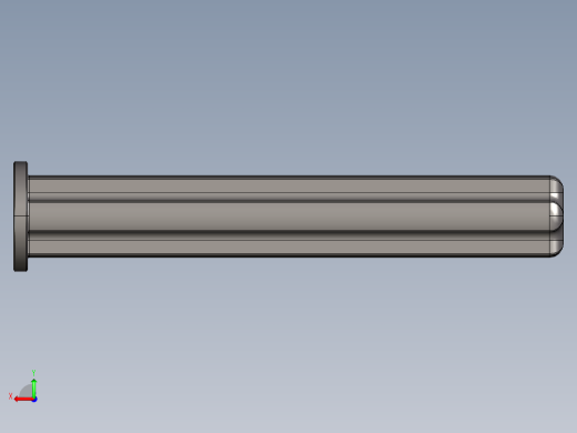 乐高机械组车桥-87083 DkStone Technic Axle 4 with Stop.STEP后视缩略图