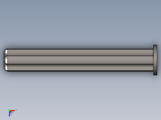 乐高机械组车桥-87083 DkStone Technic Axle 4 with Stop.STEP俯视缩略图