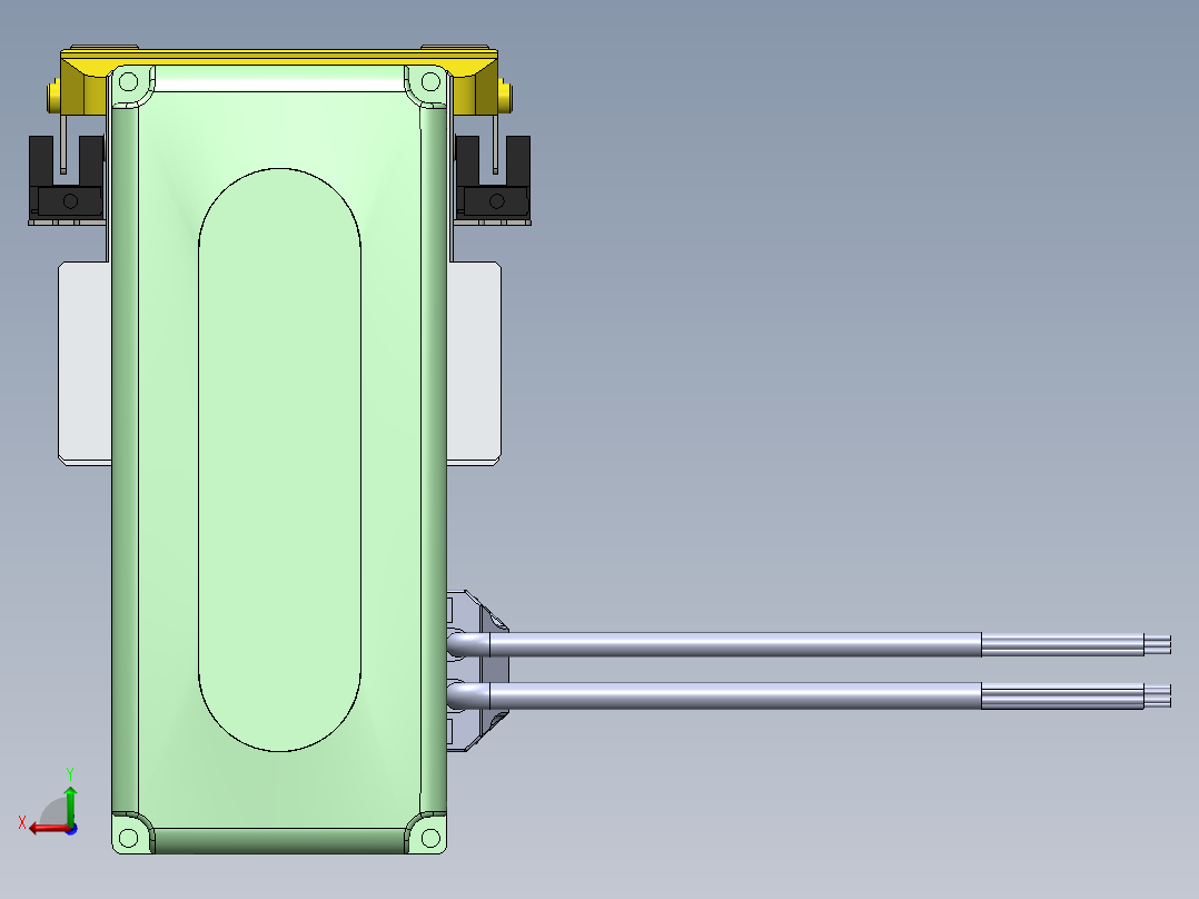 GTH内嵌丝杆全封闭GTH8-BM-60步进后视图