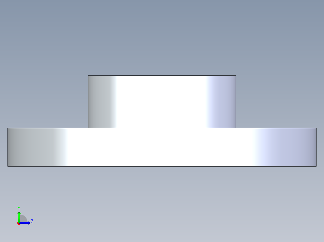 CPVC管件23-Sch80_Flange One-Piece_SOC_9851-020_2in左视图