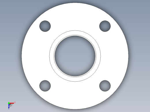 CPVC管件23-Sch80_Flange One-Piece_SOC_9851-020_2in俯视缩略图