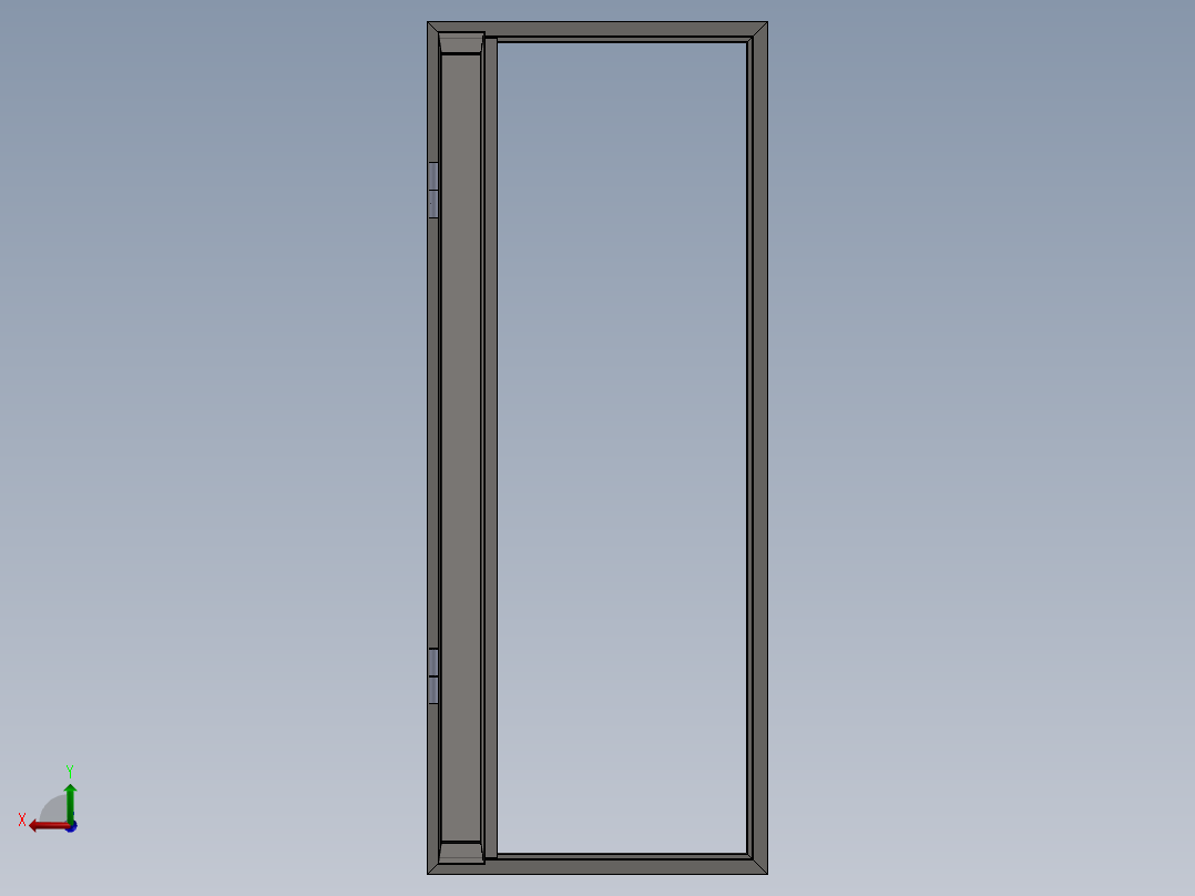 2型地窖门后视图