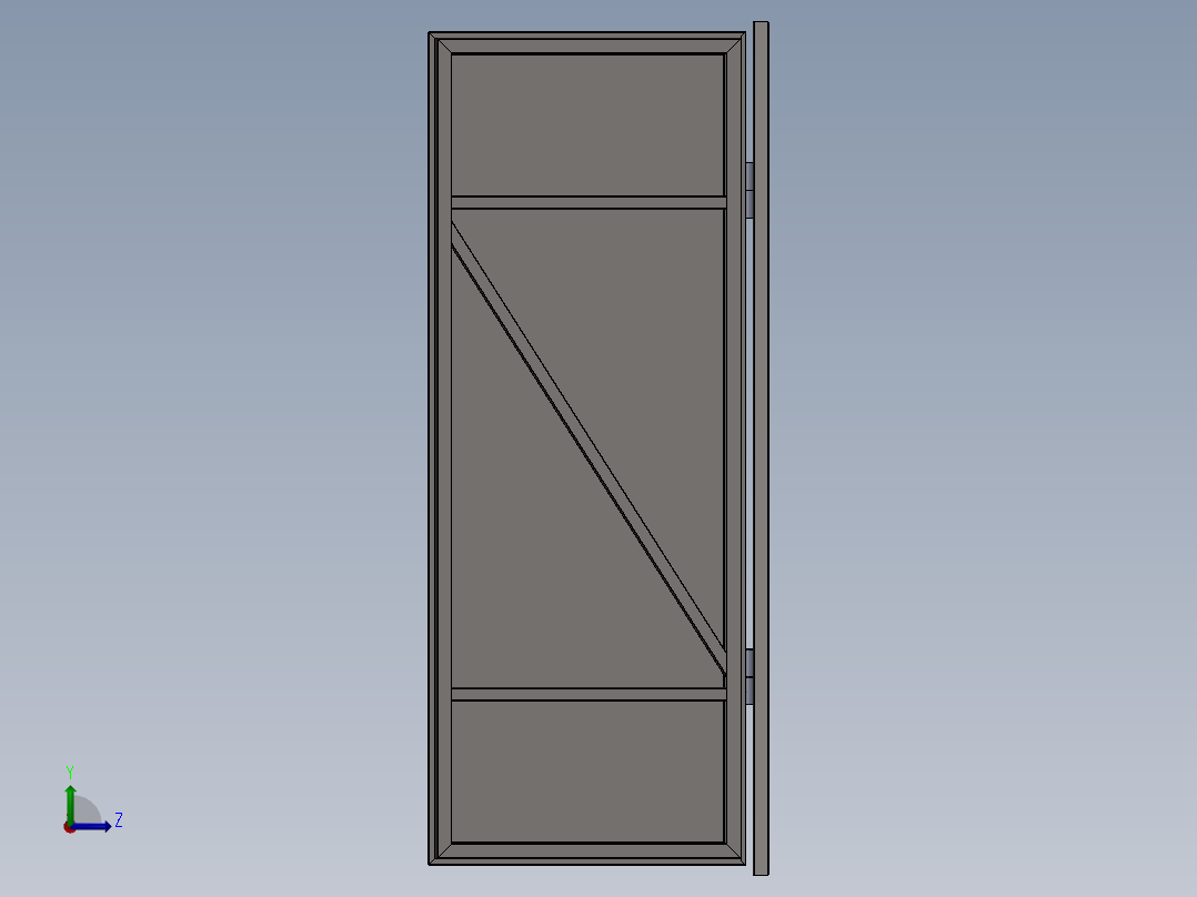 2型地窖门左视图