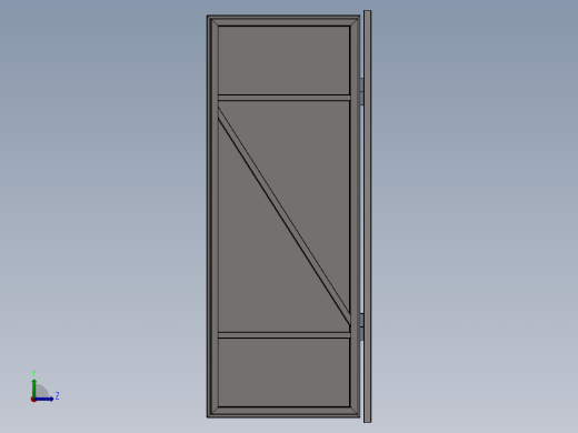 2型地窖门左视缩略图