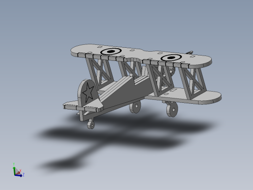 sw木质玩具飞机