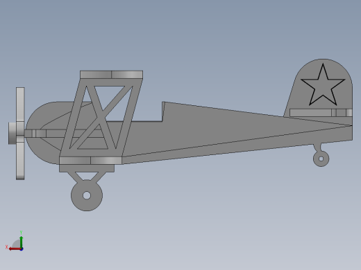 sw木质玩具飞机后视缩略图