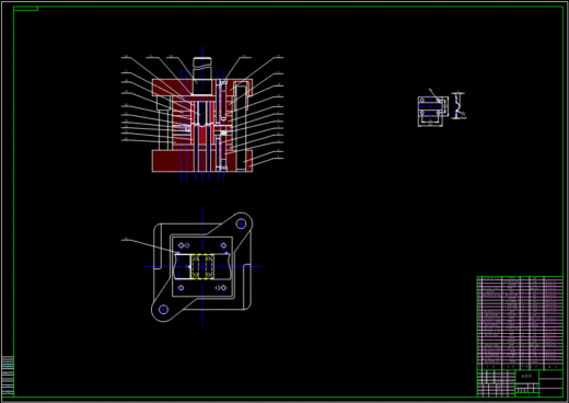 JB109-固定夹的冲压模具设计冲孔落料弯曲复合聚力设计缩略图