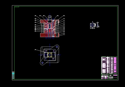 JB109-固定夹的冲压模具设计冲孔落料弯曲复合聚力设计缩略图