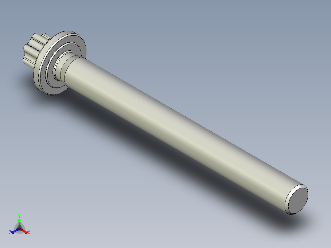 六角螺钉-Hexalobular_screw-M20-200-190-27-41-23.stp正等轴测图