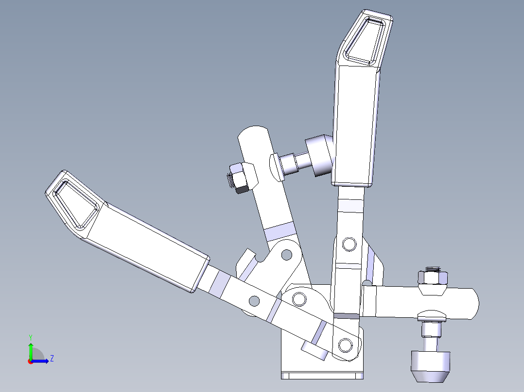 德克斯TUNKERS气缸数模T2-02U左视图