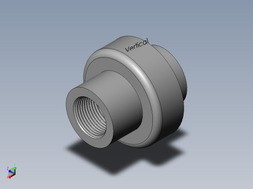 PVC公制管件-25 WALL PVC PIPE FITTING正等轴测缩略图