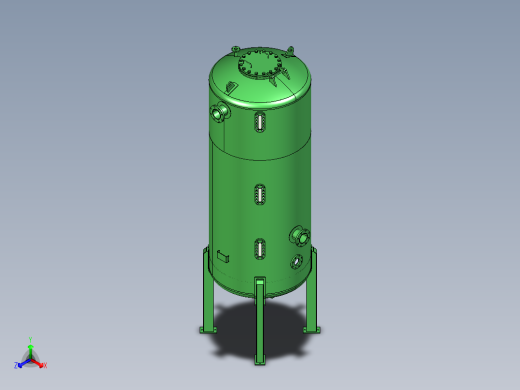 AB混床装置正等轴测缩略图