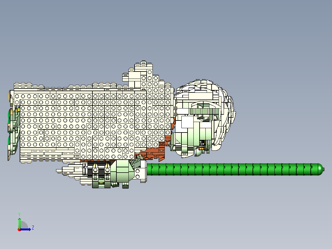 乐高 75255 尤达左视图