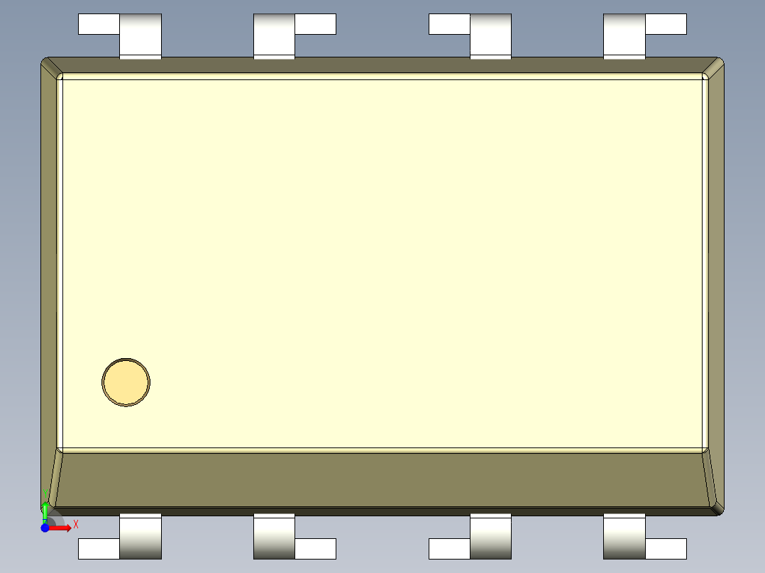 光电元件封装-DIP8-OC-YL前视图