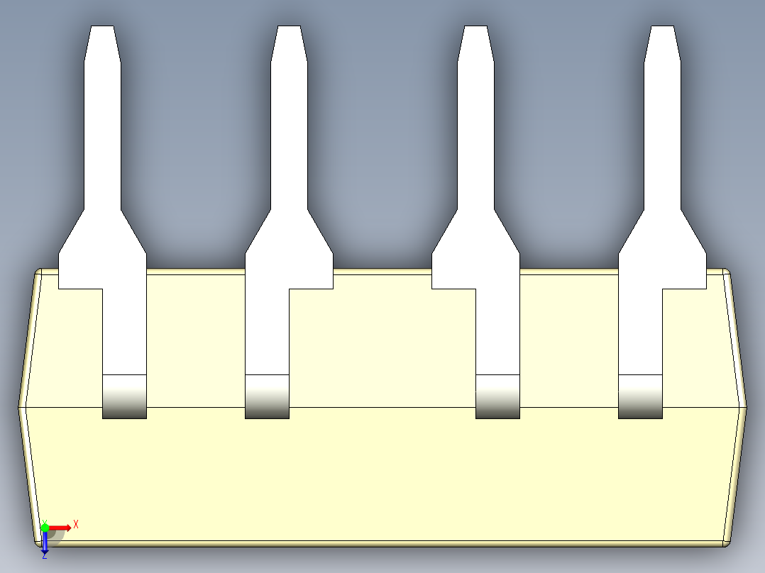 光电元件封装-DIP8-OC-YL俯视图