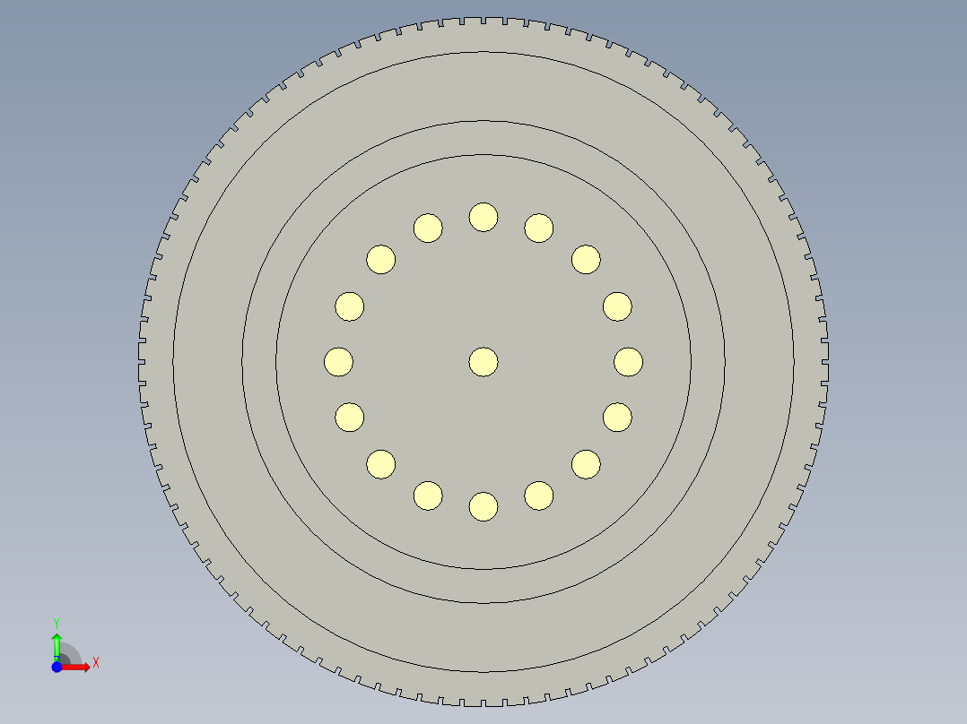 航空插头前视图