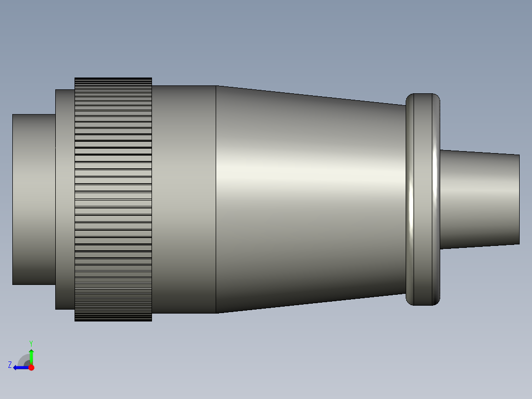 航空插头右视图