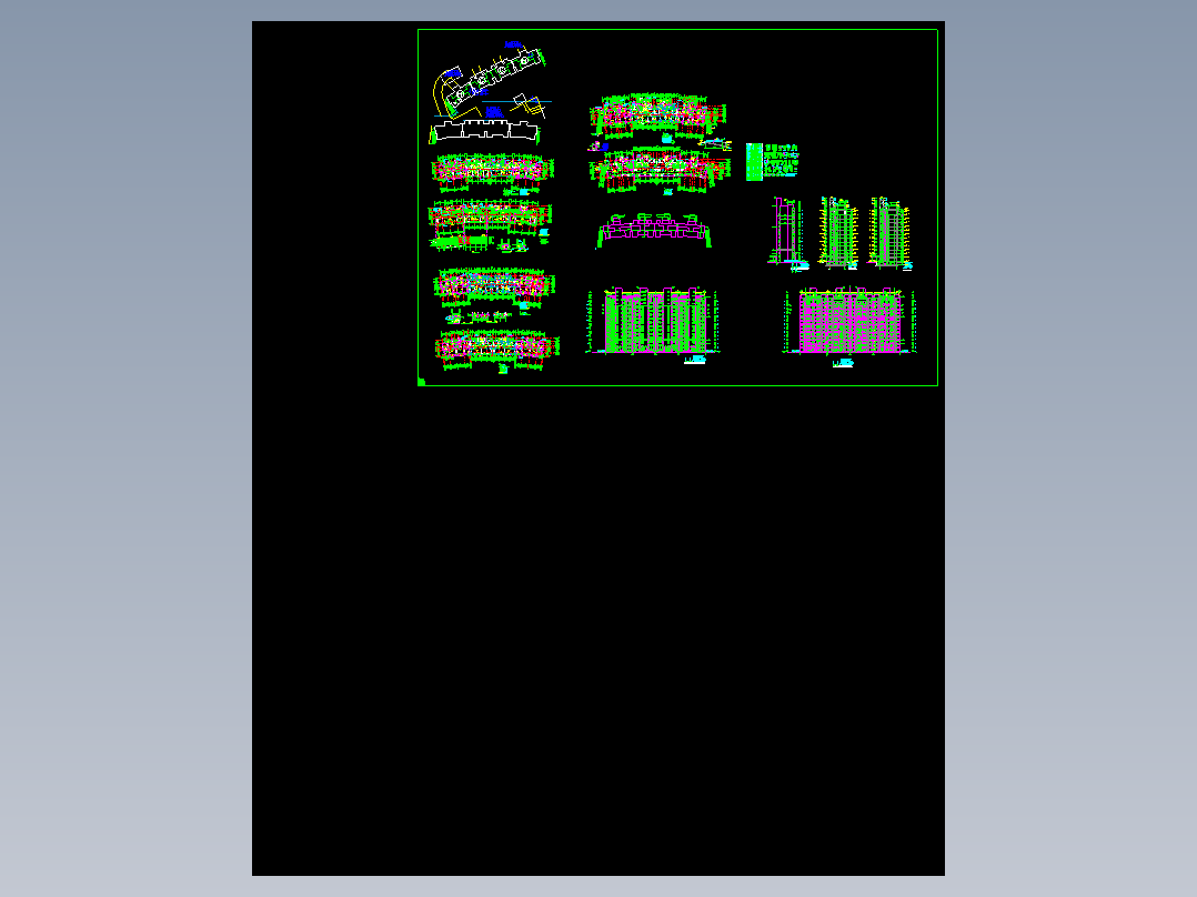 高层小区建筑施工图