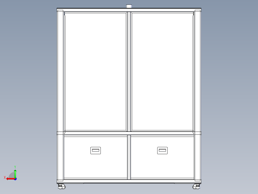 智能无土栽培植物设备后视图