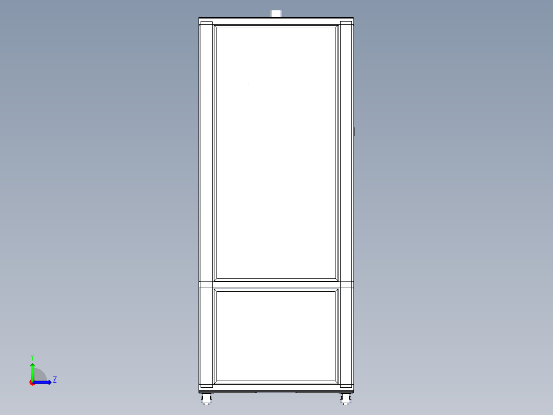 智能无土栽培植物设备左视图