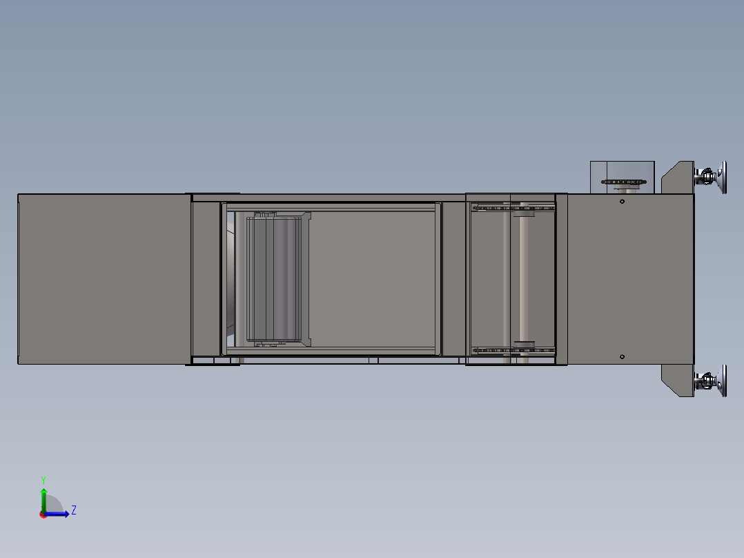 4L斗式提升sw16可编辑左视图