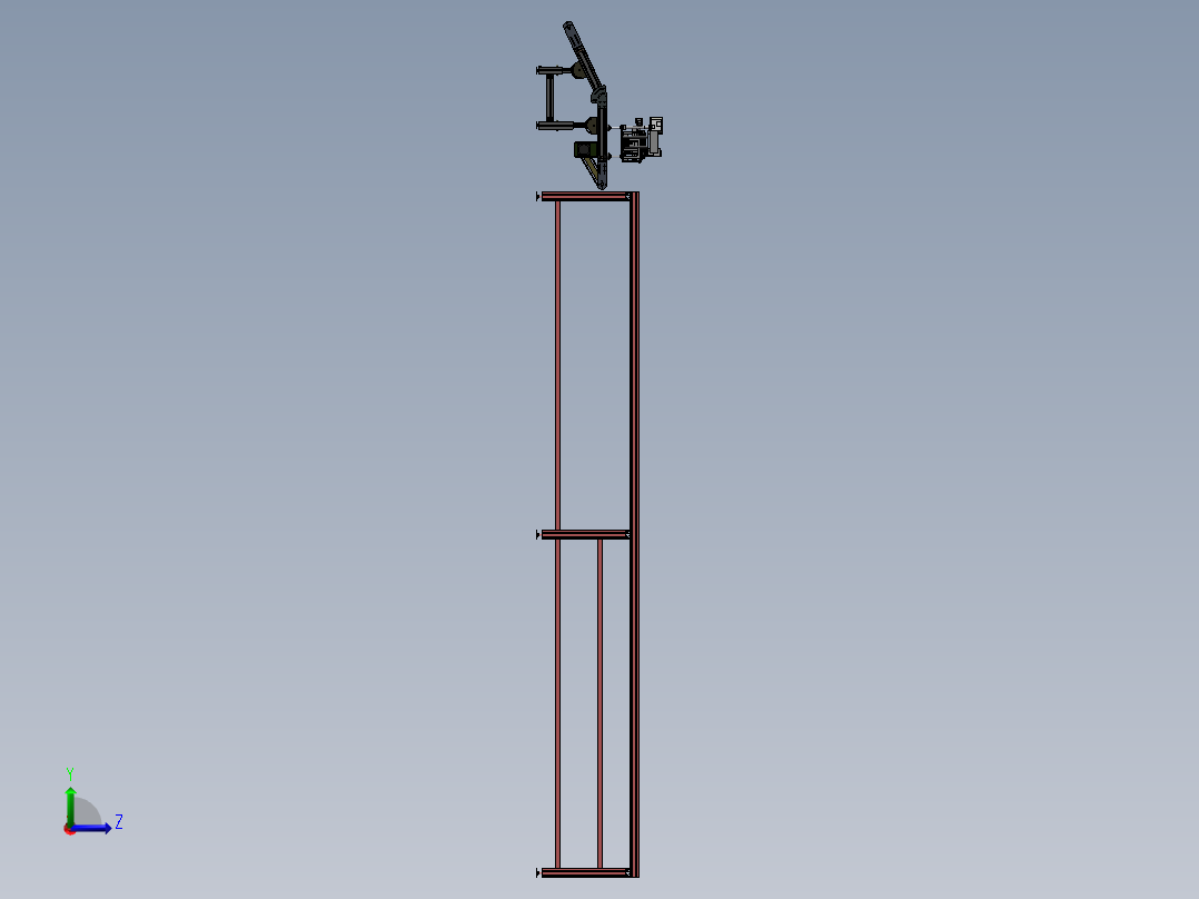精密电子自动喷涂设备sw17左视图
