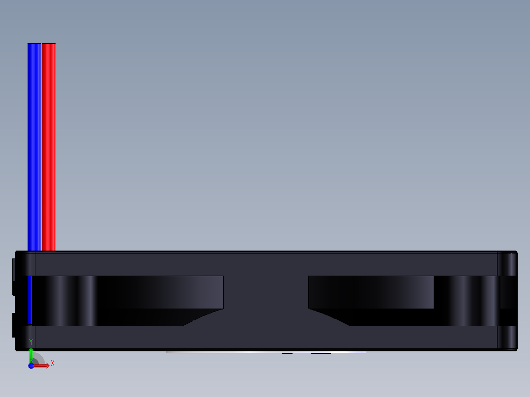 扇热风扇-50x50x10mm前视图