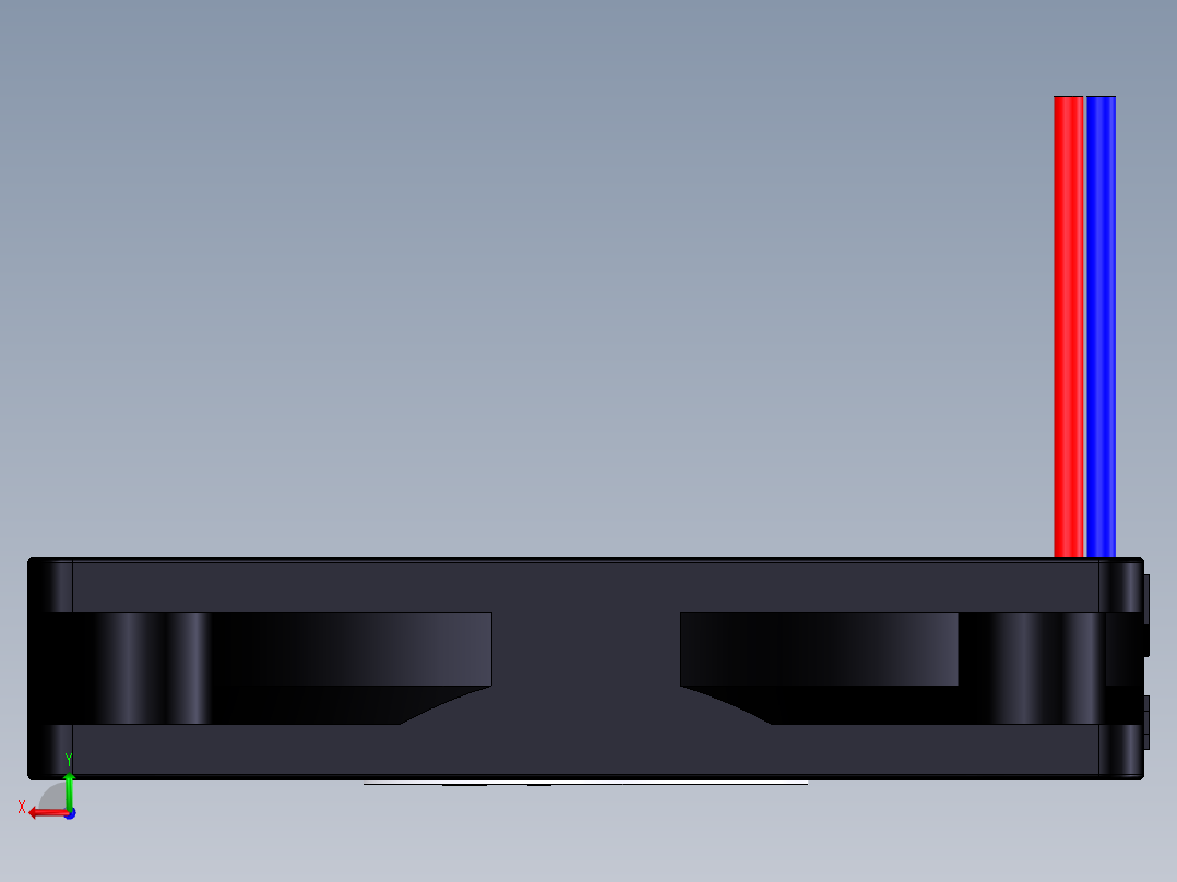 扇热风扇-50x50x10mm后视图