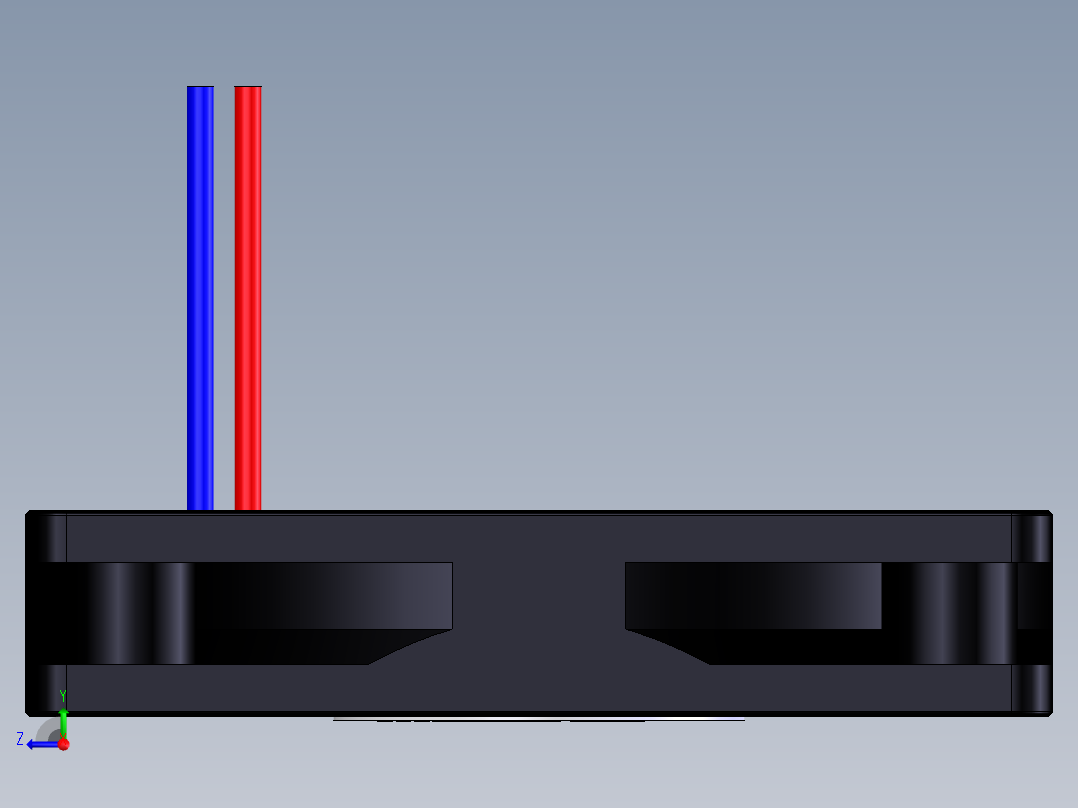 扇热风扇-50x50x10mm右视图