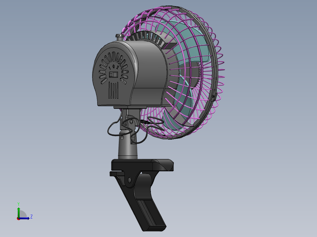 000电风扇左视图