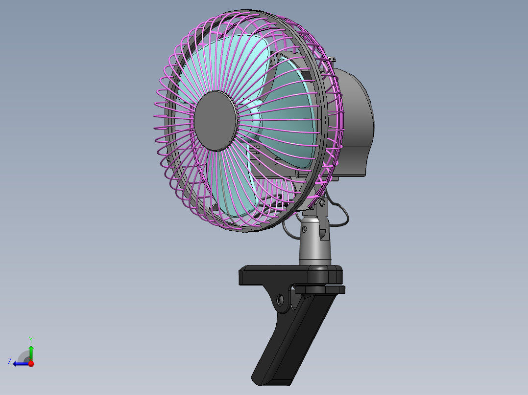 000电风扇右视图