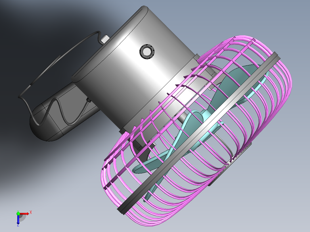 000电风扇俯视图