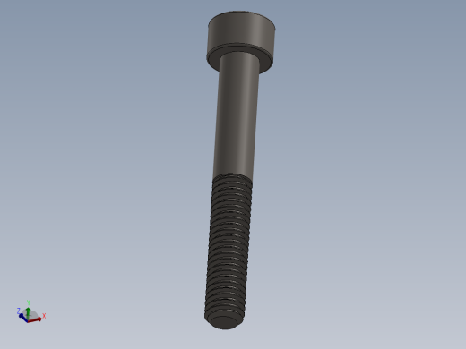 Screw_DIN_912_M6x45_A2.SLDPRT公制内六角螺钉