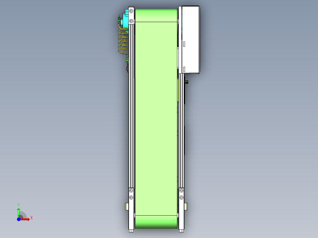 皮带线整机模型前视图
