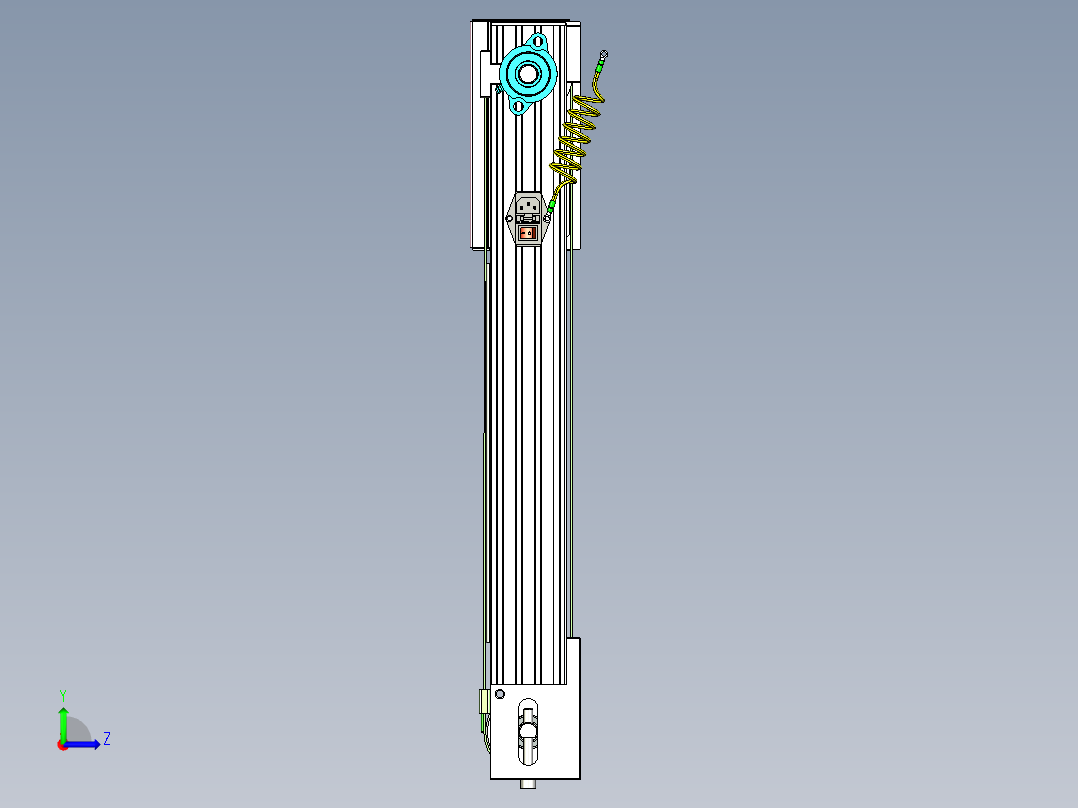皮带线整机模型左视图