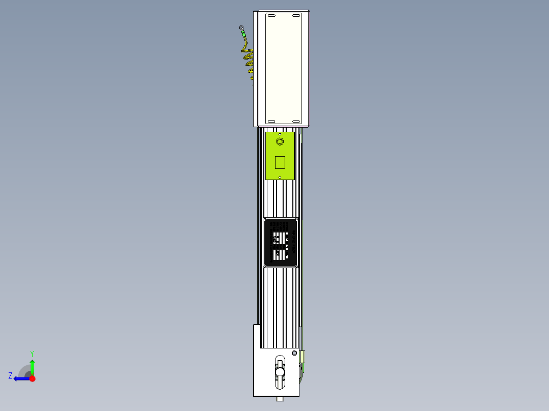 皮带线整机模型右视图