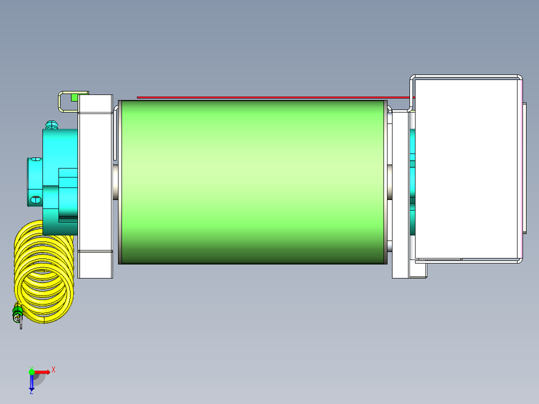 皮带线整机模型俯视图