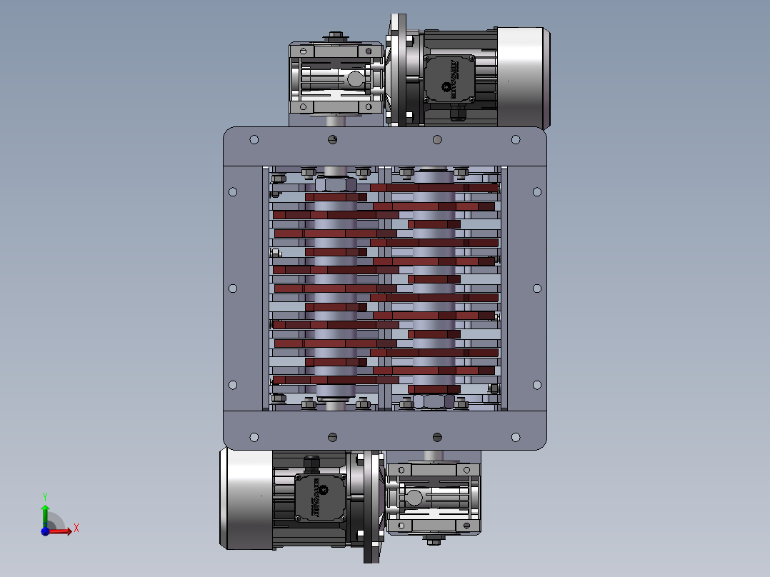 破碎机、shredd破碎机前视图
