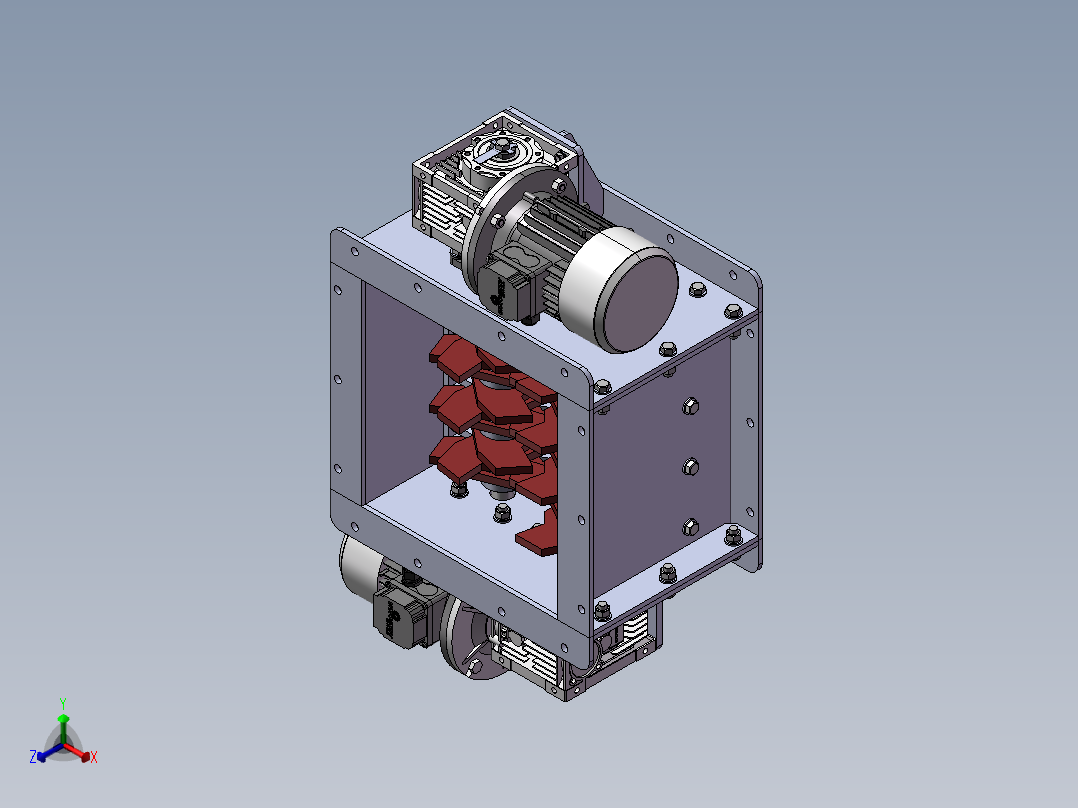 破碎机、shredd破碎机正等轴测图