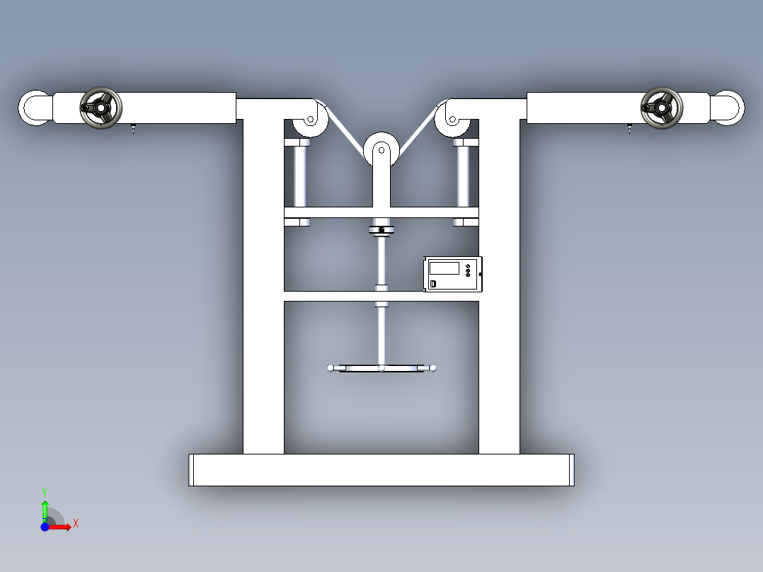 拉力强度检测设备前视图