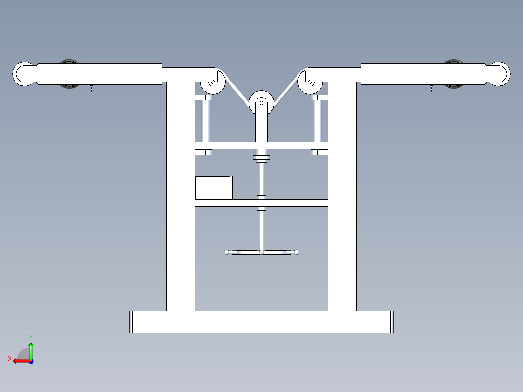 拉力强度检测设备后视图