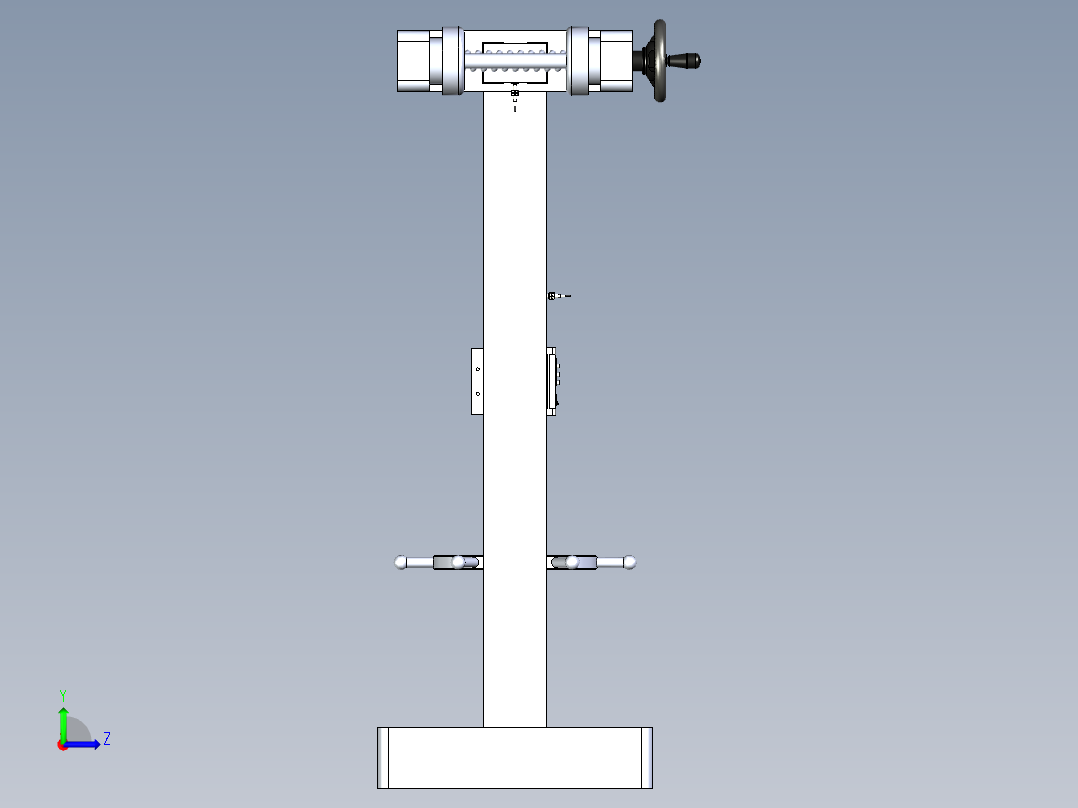 拉力强度检测设备左视图