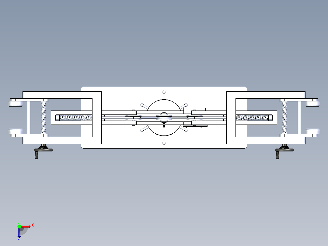 拉力强度检测设备俯视图